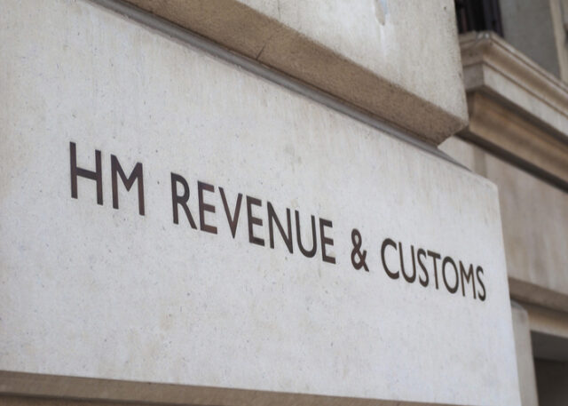 HMRC building sign in London
