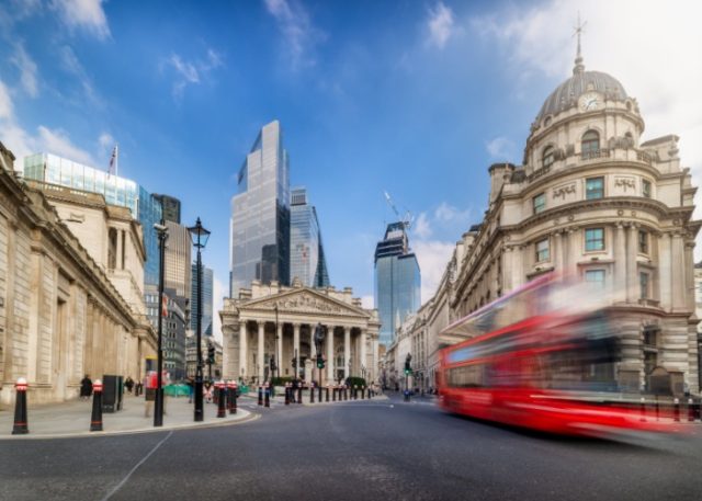 The Bank of England in London.
